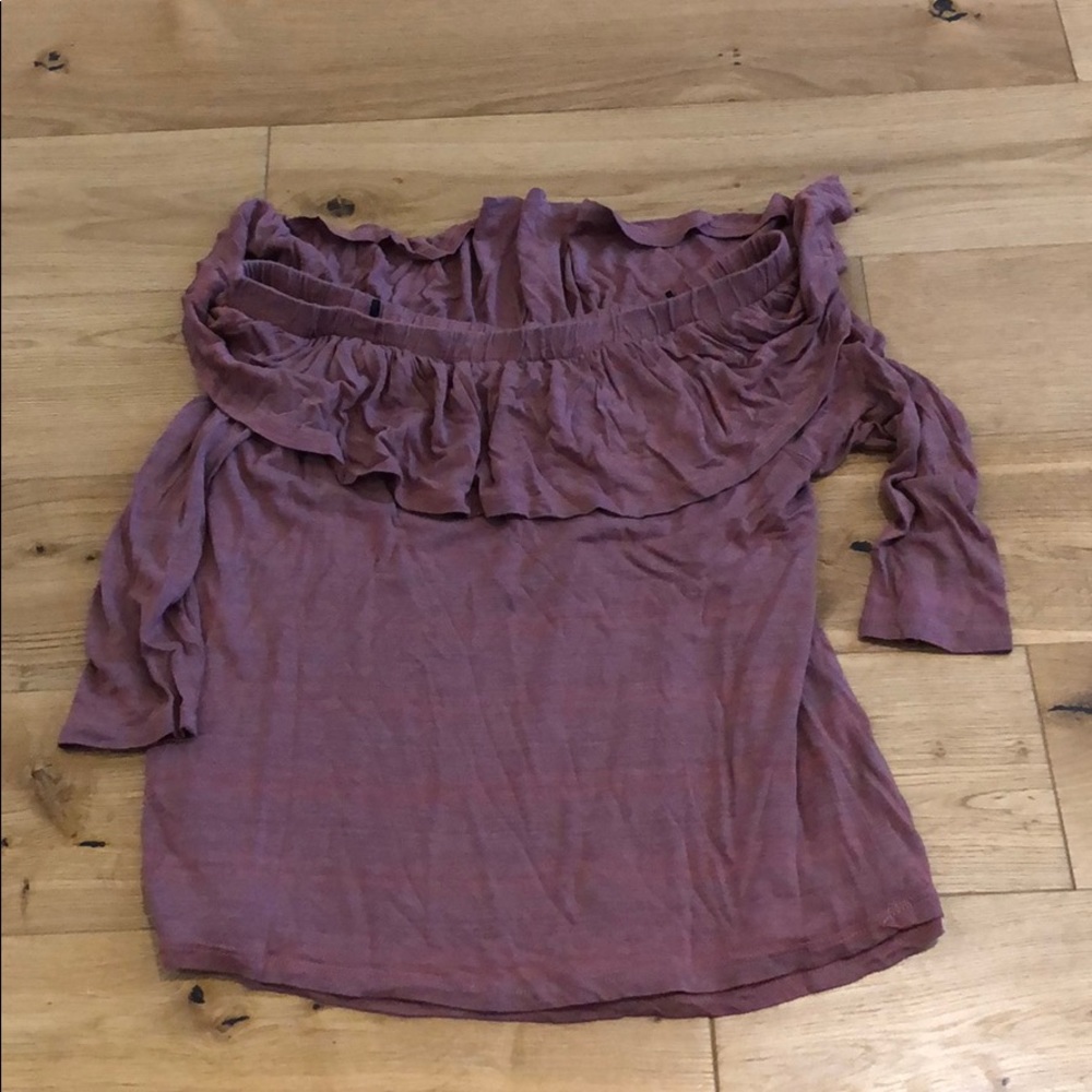 Off the shoulder ruffle top